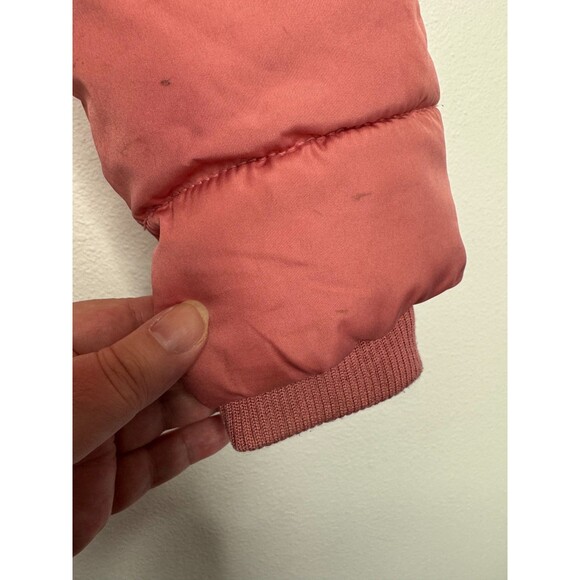 Old Navy Girls Small Better Frost Free Puffer Jacket Antique Coral Faux Fur - Picture 10 of 16
